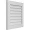 Ekena Millwork Vertical Surface Mount PVC Gable Vent: Non-Functional, w/ 3-1/2"W x 1"P Standard Frame, 24"W x 26"H GVPVE24X2601SN - alternate 4